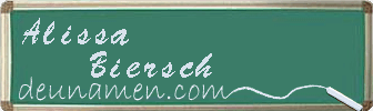 Alissa Biersch Visitenkarte
